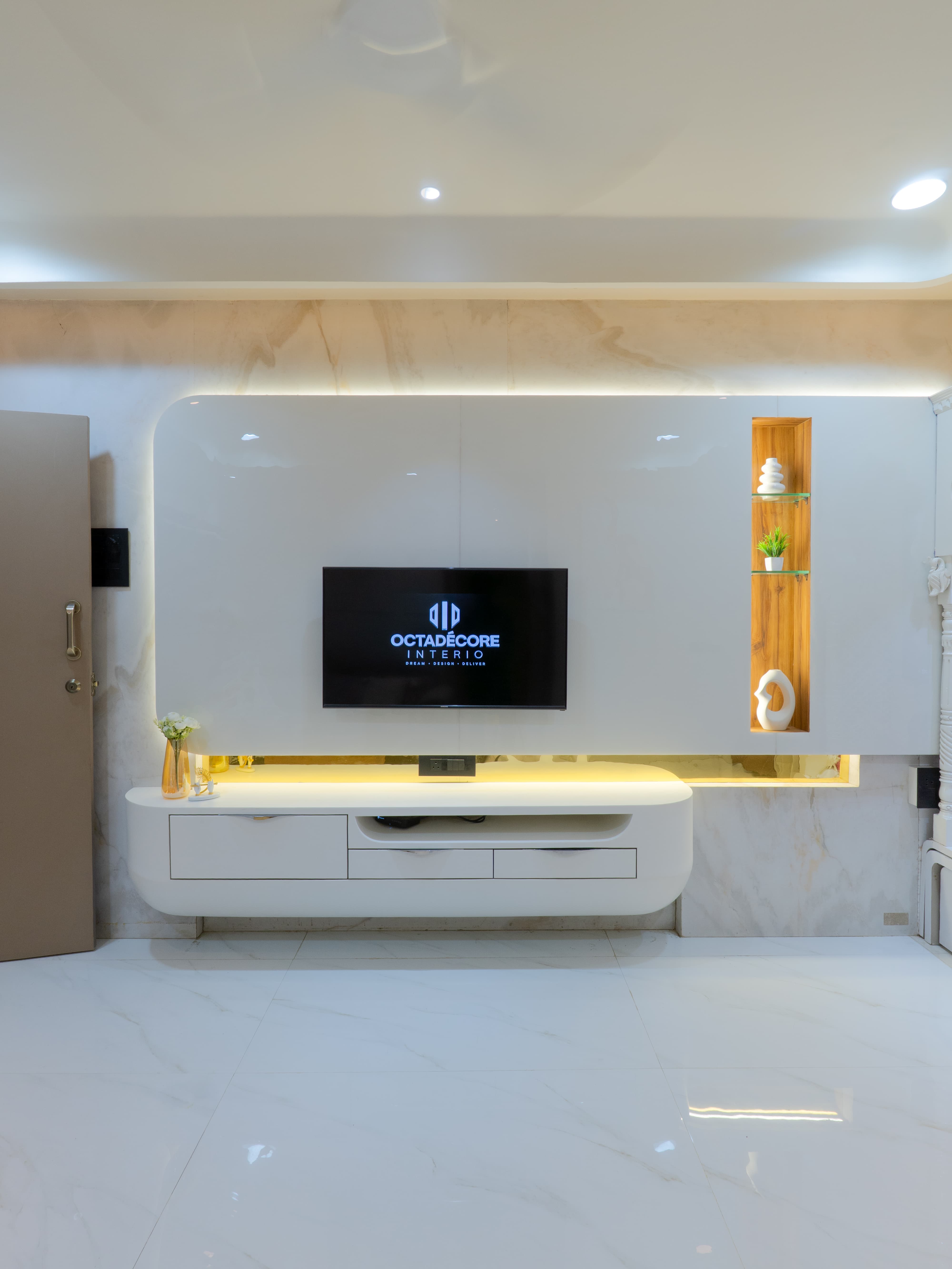 Designer living hall interior